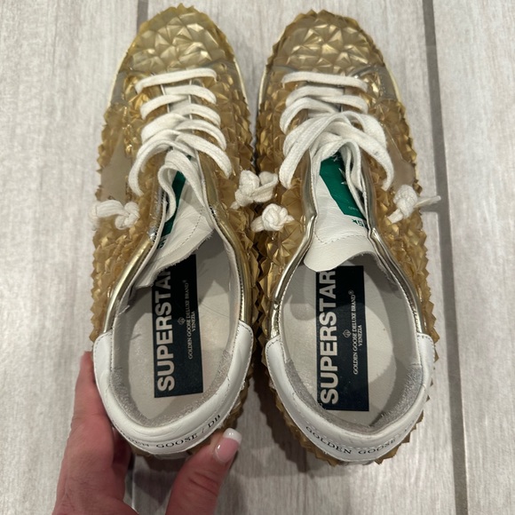 Golden Goose Superstar size 39 women's Shiny gold